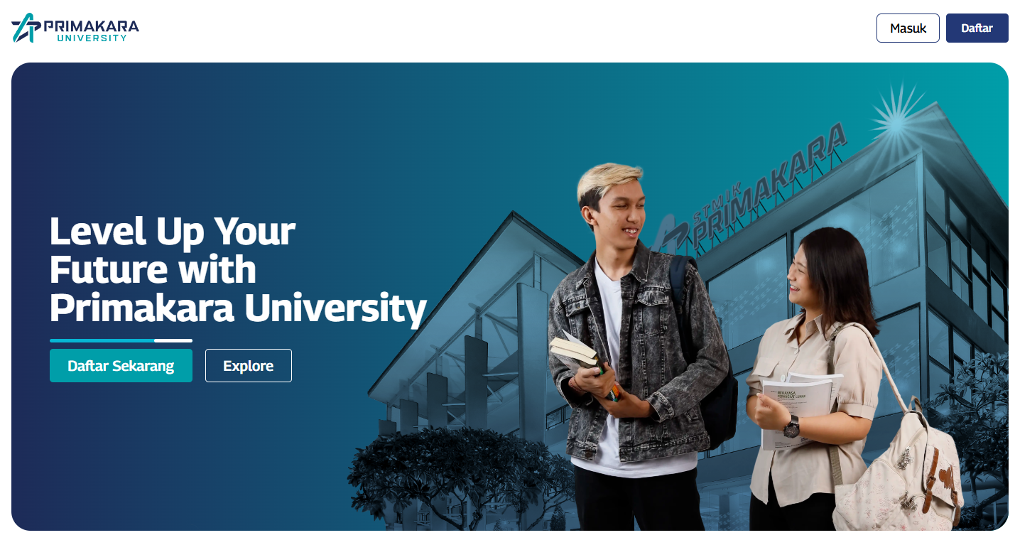 Tampilan Landing Page